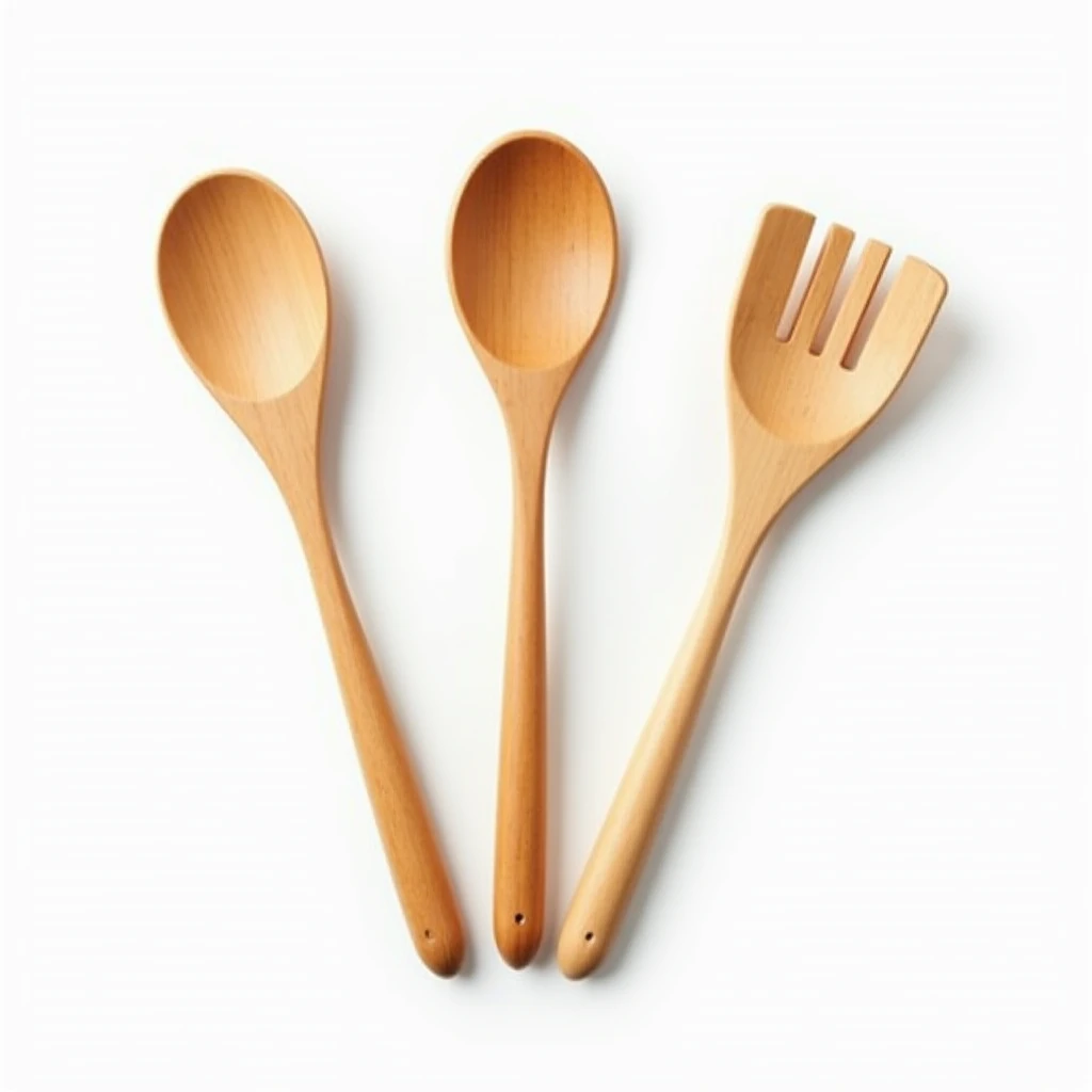 Küchenutensilien Set aus Holz