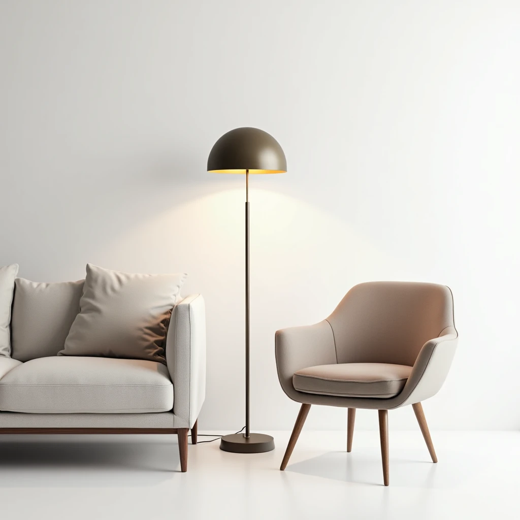 Stilvolle Stehlampe aus Metall