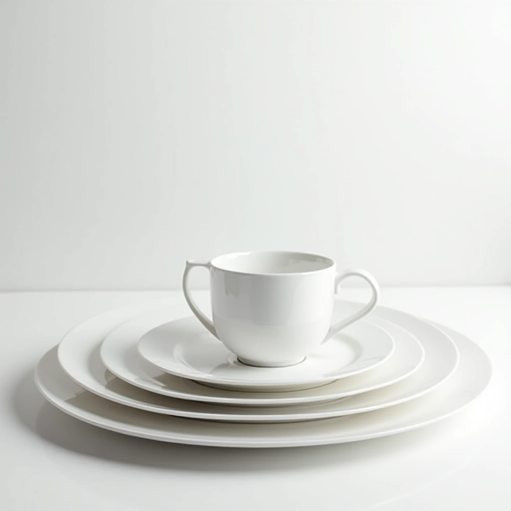Hochwertiger Geschirrset aus Porzellan